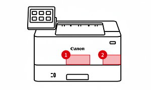 레이저프린터 모델명 위치 안내 이미지